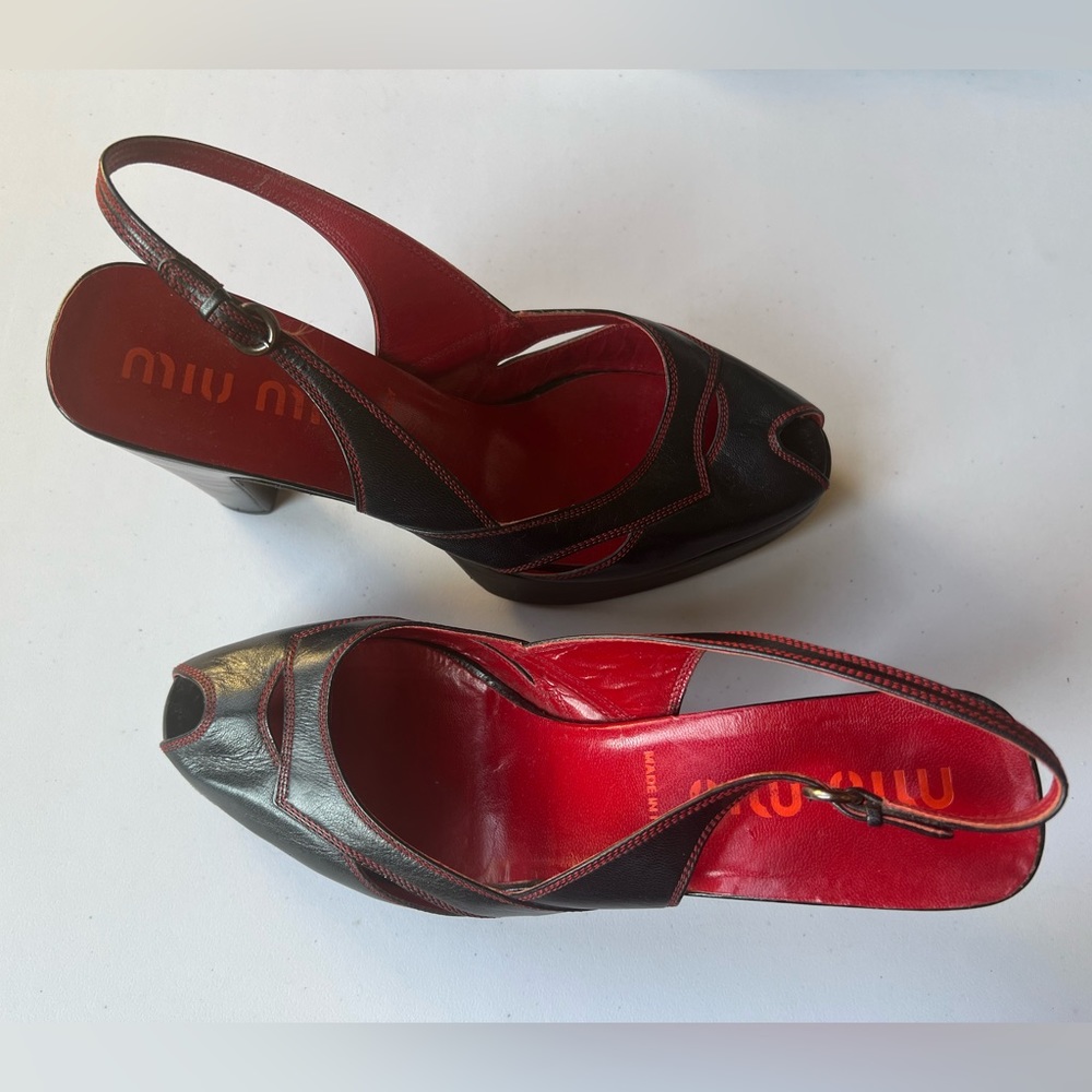 Miu Miu Platforms Black Size Eu41, Us 10-10.5 - image 1